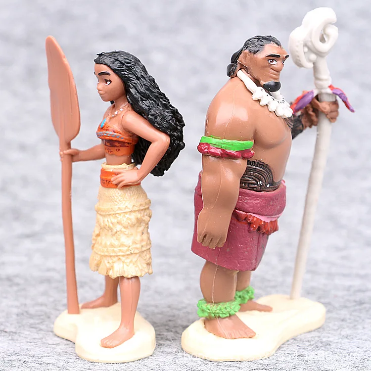 Горячее предложение! Распродажа! 6 12 см Moana Princess Maui Chief Tui Tala Heihei Pua фигурка из ПВХ