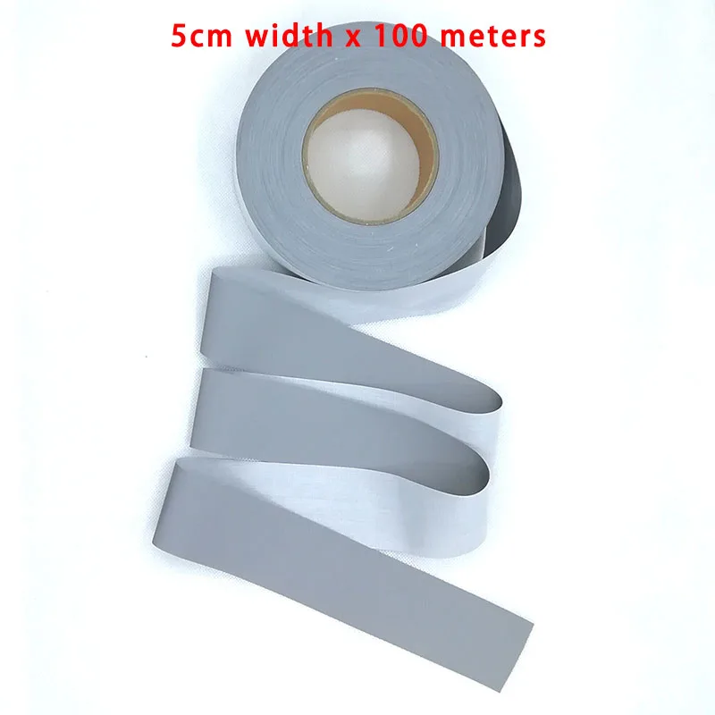 

Светоотражающая ткань для пришивания, 5 см x 100 м