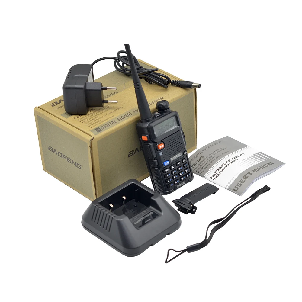 2 шт Baofeng UV-5R рация VHF UHF136-174Mhz& 400-520Mhz Двухдиапазонная 8W двухсторонняя рация Baofeng uv 5r рация uv5r
