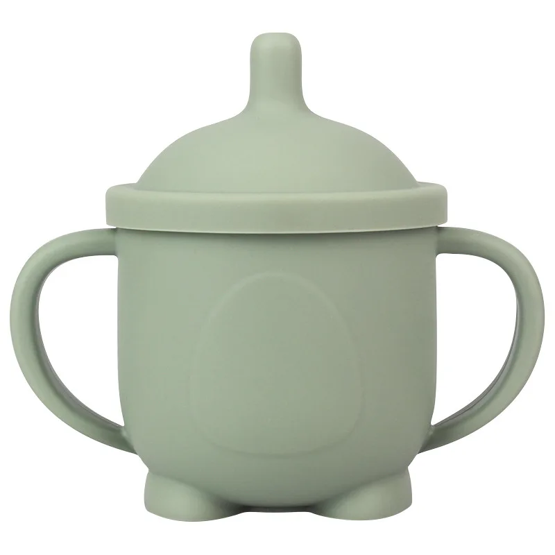 

Silicone Kid Cup with Straw for Learning to Drink Water Baby Bottle