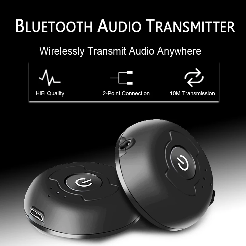 Многоточечный Bluetooth 5 0 аудио передатчик 3 мм AUX RCA с низкой задержкой Высокоточный