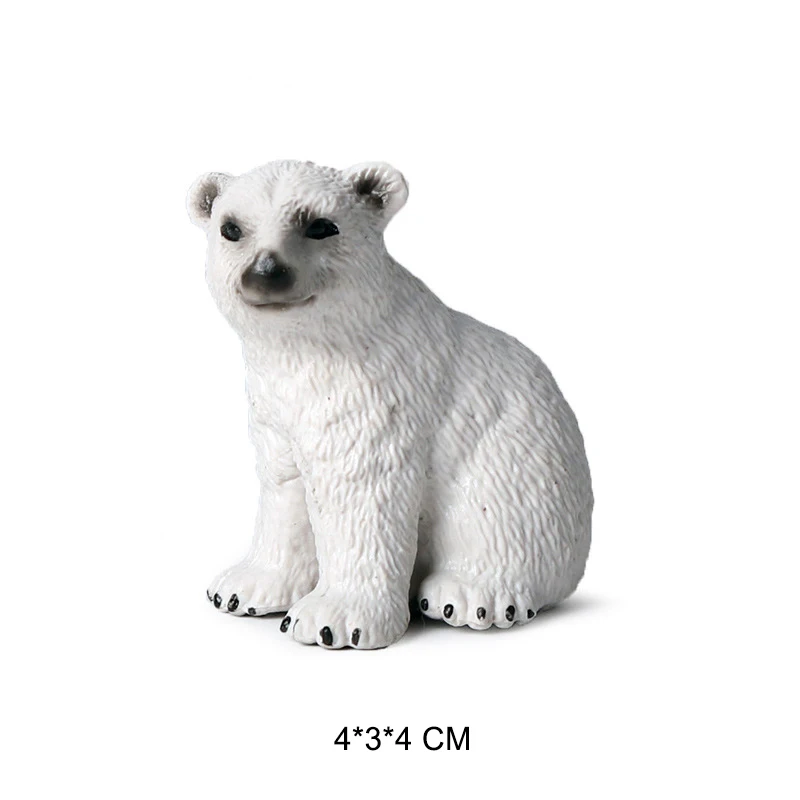 Экшн фигурка полярного медведя похожего на жизнь игрушка милые модели морских