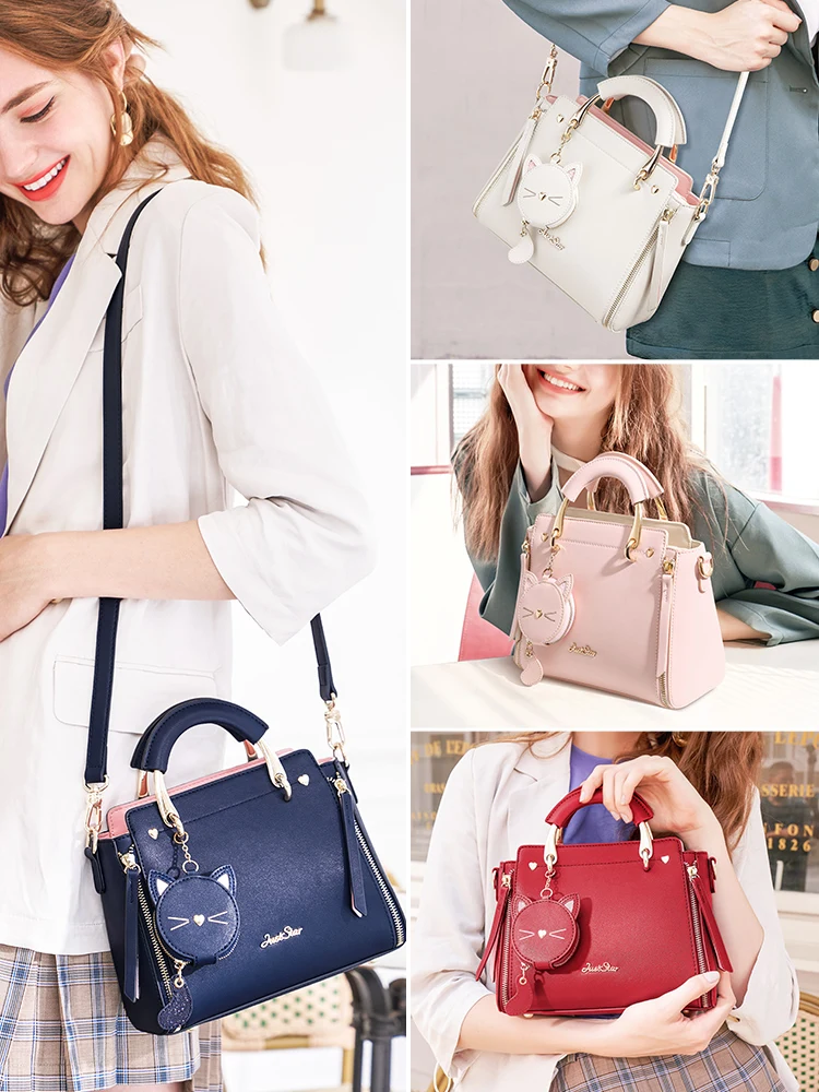 Женские сумки кожаные Лоскутные с вышивкой на плечо для девушек сумка мессенджер