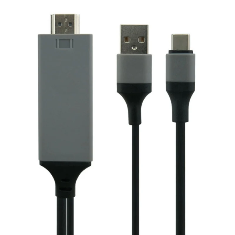 Новейший переходник с Type C на HDMI 4K 30 Гц HD внешний видеокабель удлинитель для