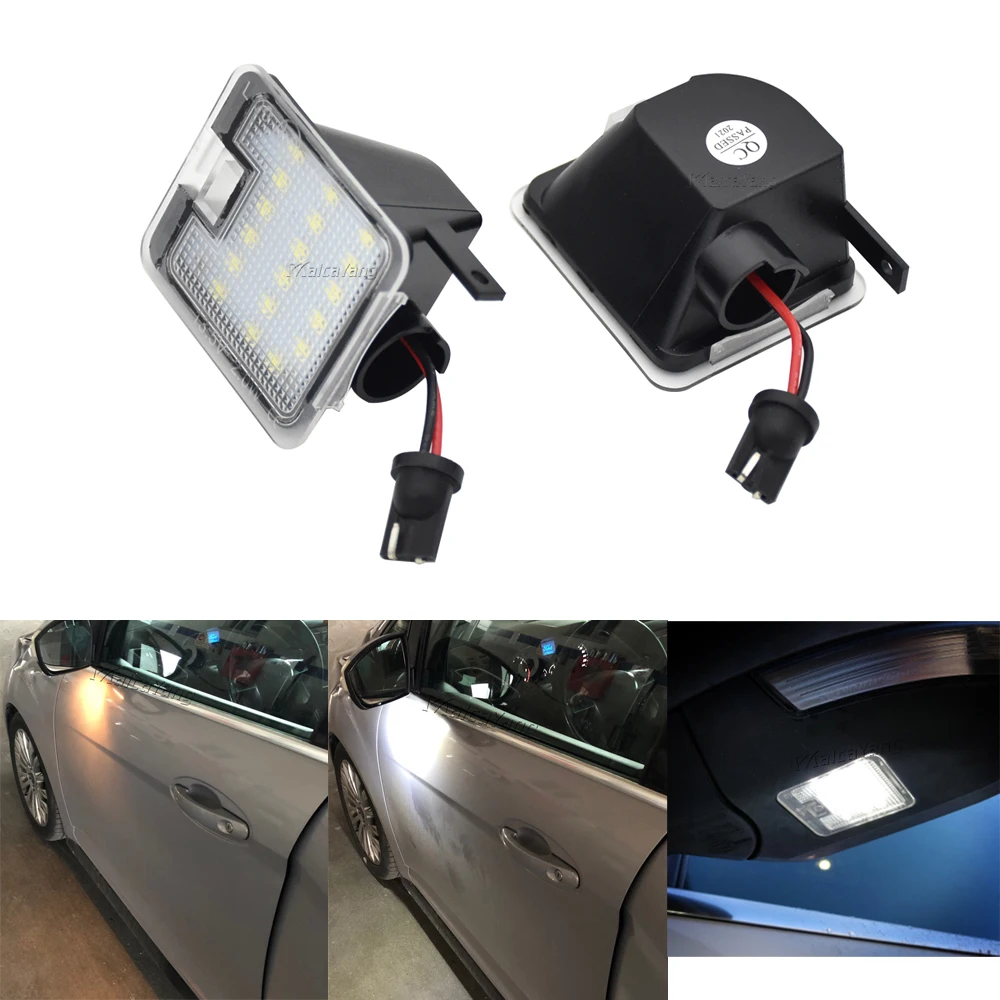 

2X For Ford Focus MK3 MK2 Mondeo MKIV MKV Kuga C-Max Escape S-Max LED Side Wing Rearview Mirror Puddle Light Welcome Lamp