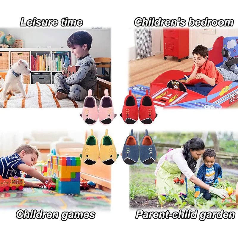 

Jackshibo Toddler Slippers Boy Girl Winter House Slippers Kids Cute Animal Home Slides Non Slip Warm Lightweight Indoor Shoes