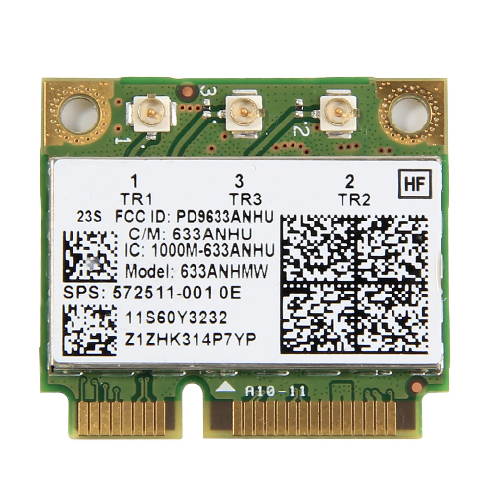 Двухдиапазонная 450 Мбит/с 633ANHMW Mini PCI E беспроводная Wi Fi сетевая карта для ноутбука