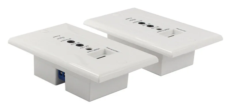 HDMI настенный удлинитель 1080P HDMI, Овер-Cat5e/Cat6 удлинитель настенная пластина с ИК-управлением(отправитель и ресивер