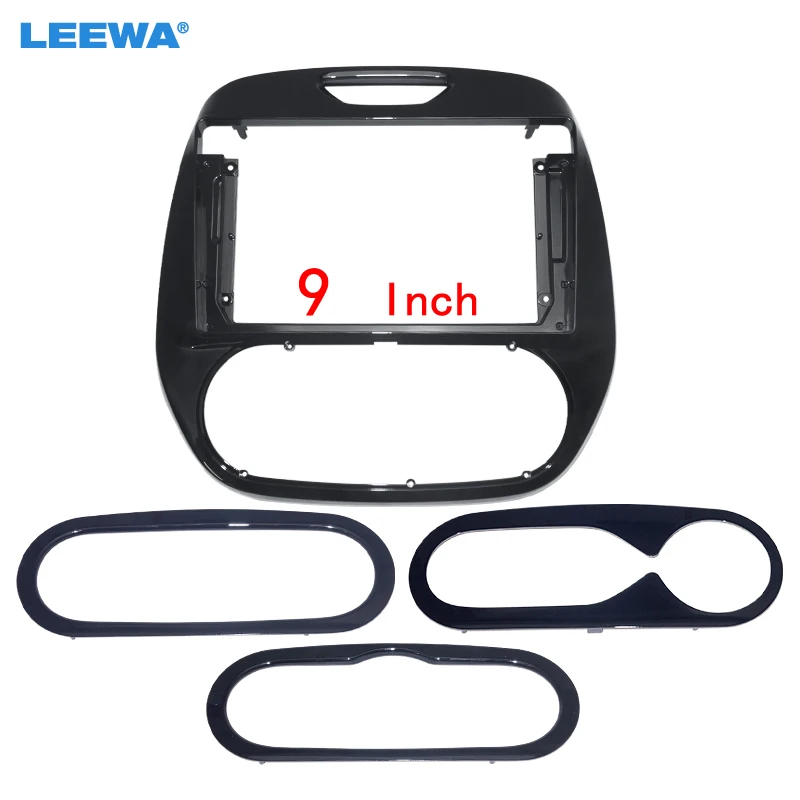 

LEEWA car 9" Big Screen Fascia Frame Adapter Dash Kit For Renault Captur(Russia) 2019+ Aftermarket Radio Stereo Installation