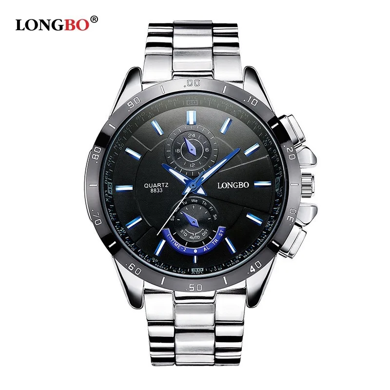 

Longbo Longbo Fashion Luminous Men's Watch Steel Band Business Waterproof Quartz Watch