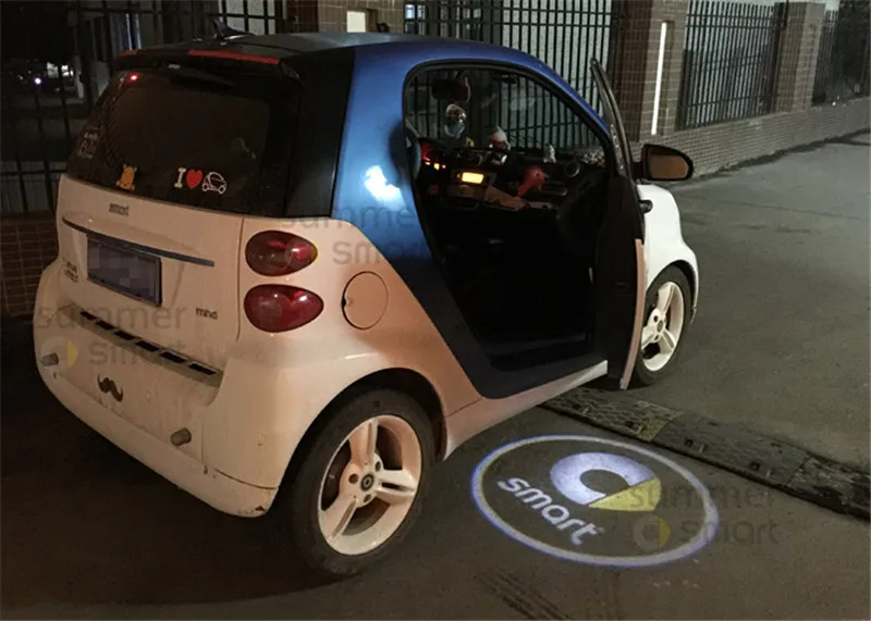 Светодиодный ные огни для дверей автомобиля 2 шт. Smart Fortwo Forfour 453 451 450 Crossblade City Cabrio
