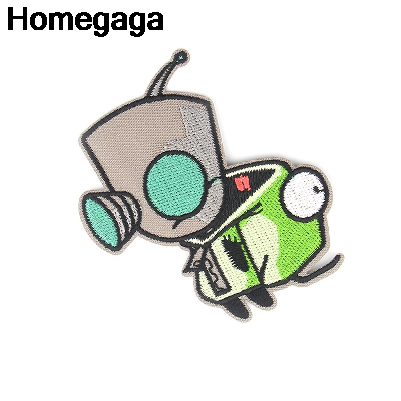 Homegaga мультфильм инопланетянин железо на заплатках одежда para diy вышитые значки