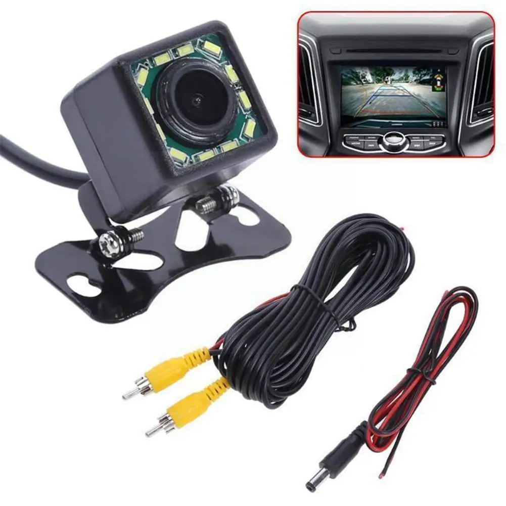 

Universal Car Rear View Camera Waterproof 12 LED Night Color Backup 170 HD Wide Camera Angle Reverse Vision Image Parking U4T8