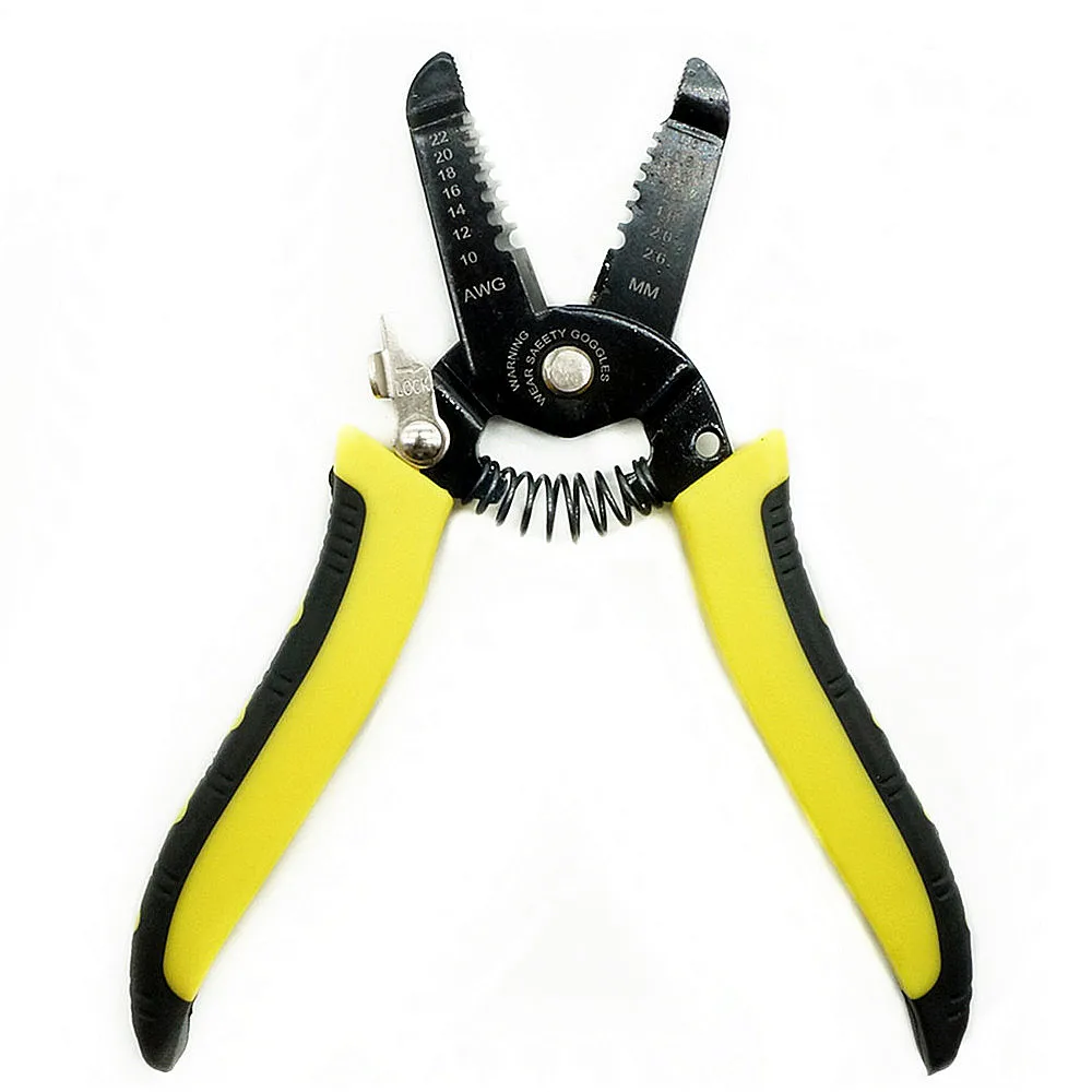 

Wire Stripper Portable Professional Crimper tool, 10-22 AWG Heavy Duty Cable Stripping Pliers for Electrical Work Multi-Tool DIY