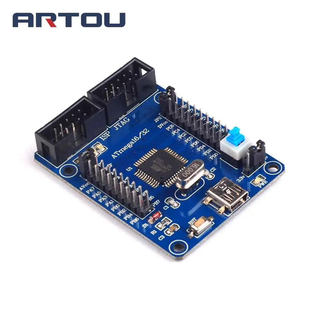1 шт. AVR макетная плата ATmega32 макетная плата обучающая плата минимальная системная основная плата