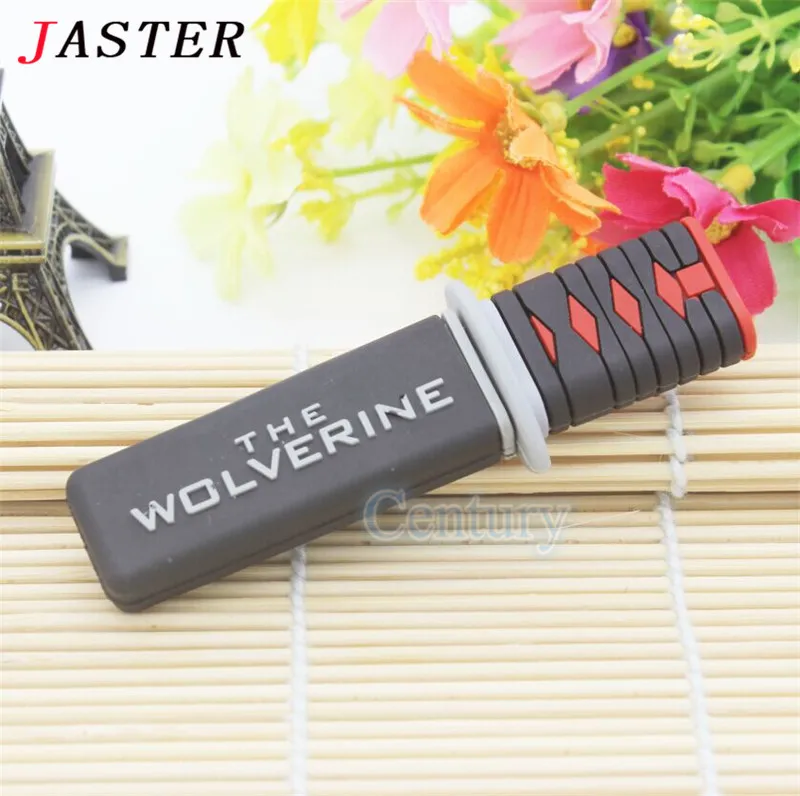 Мультфильм пластичный монтаж меч самурая флеш диск USB 2 0 4GB/8GB/16GB/32GB/64GB 128GB ручка для