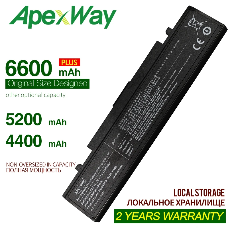 Аккумулятор для ноутбука ApexWay Samsung R467 R468 R470 R478 R480 R517 R520 R519 R522 R523 R538 R540 R580 R620 R718
