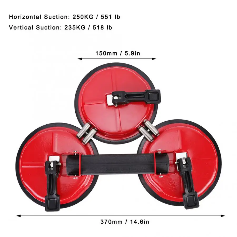 Сильный подвижный 3 когти стеклоподъемник стекло на присоске подъемник экономия