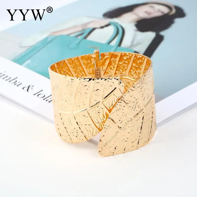 YYW 2020 модный простой растительный браслет Открытый с большим листом на запястье