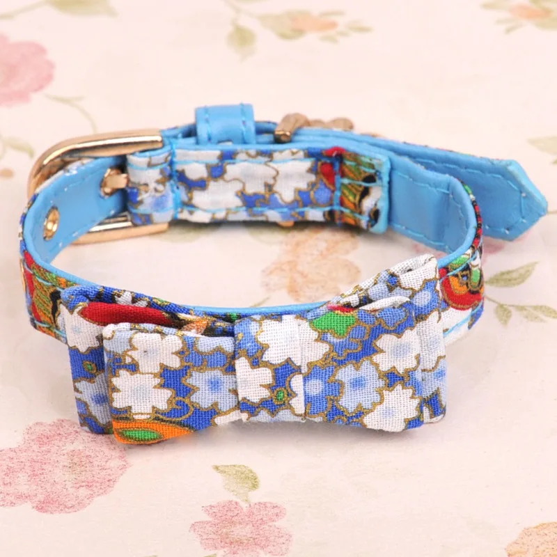 Ожерелья для кошек ошейник товары питомцев Прямая поставка воротник с бантом