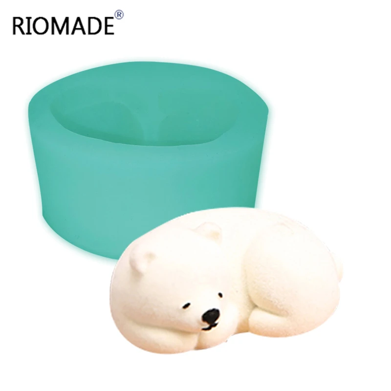 Polar силиконовая форма Медведь мусс для шоколада помадки торта 3D свечи