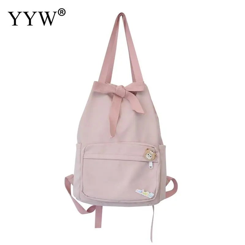 

Women Backpack Pink School Bag Backpacks for Teengers Gilrs Cute Large Capacity Nylon Travel Backpack Sac A dos 2021 Hot Sells