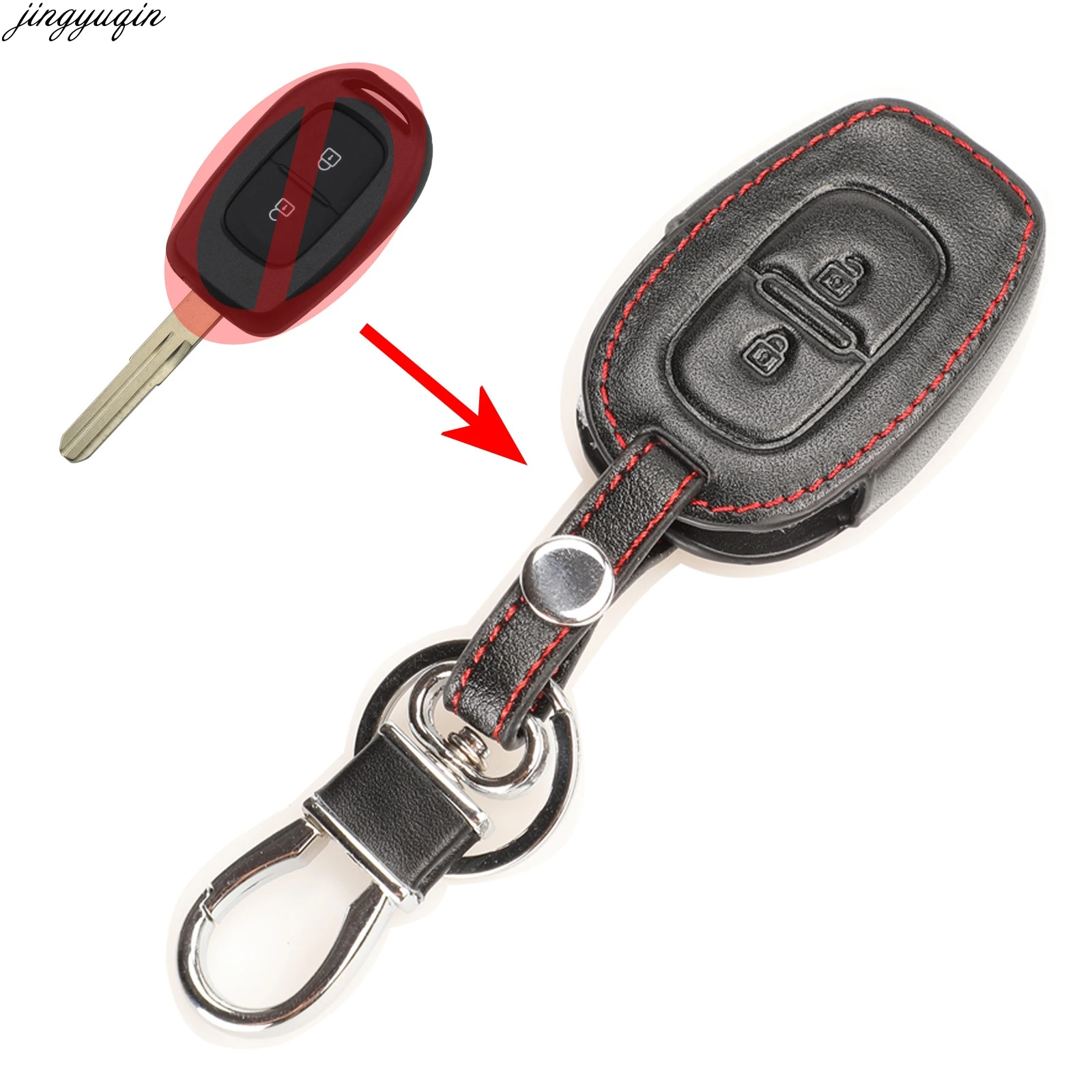 4 кнопки чехол для ключа автомобиля Renault Clio Scenic Megane Duster Sandero Captur Twingo Koleos пульт