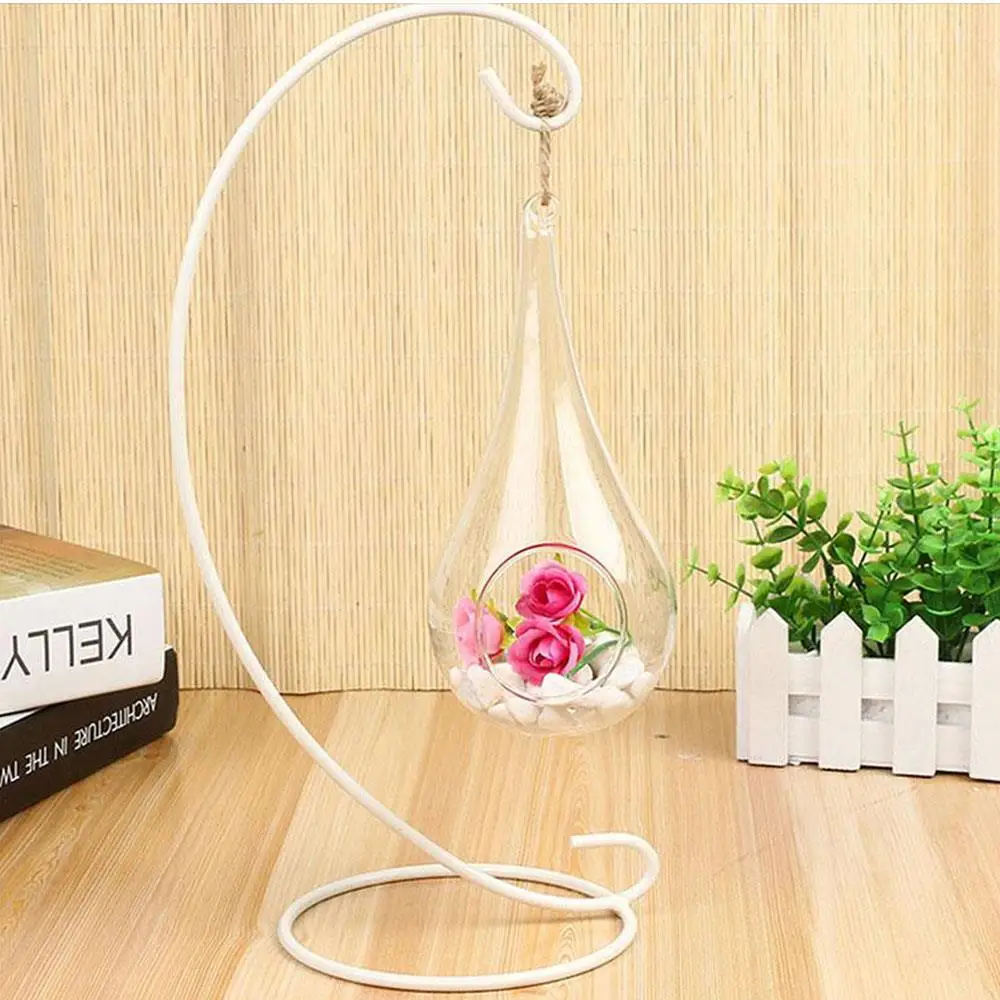 Iron Hanging Rack Holder Creative Romantic Glass Ball Wedding Festival Supplies Ornament Lantern Candle Stand Bracket NEW Retro