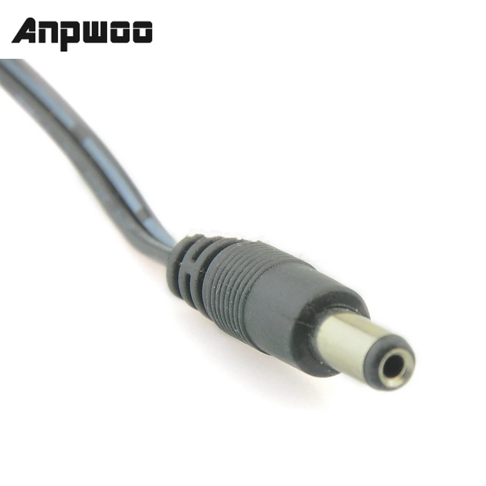 

ANPWOO 10x DC Power Male Connector Tail 2.1*5.5mm Pigtail Cable Plug Adapter 12V/24V