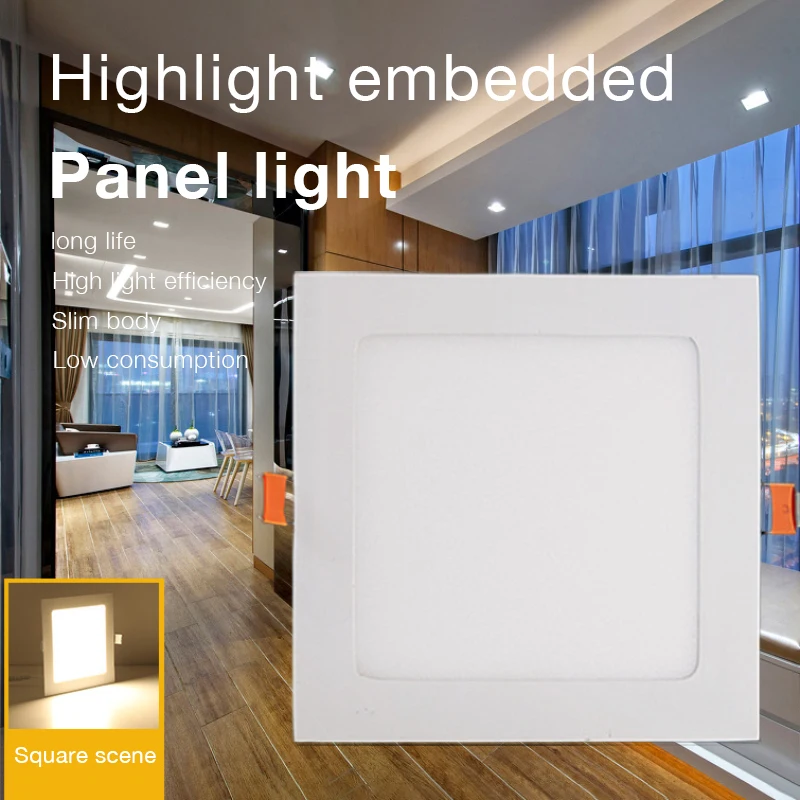 Светодиодный точечный светильник ультра тонкий Алюминий магазин потолочный