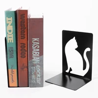 new kawaii explosive bookshelf cute black cat book stand metal wholesale office stationery office accessories desk organizer