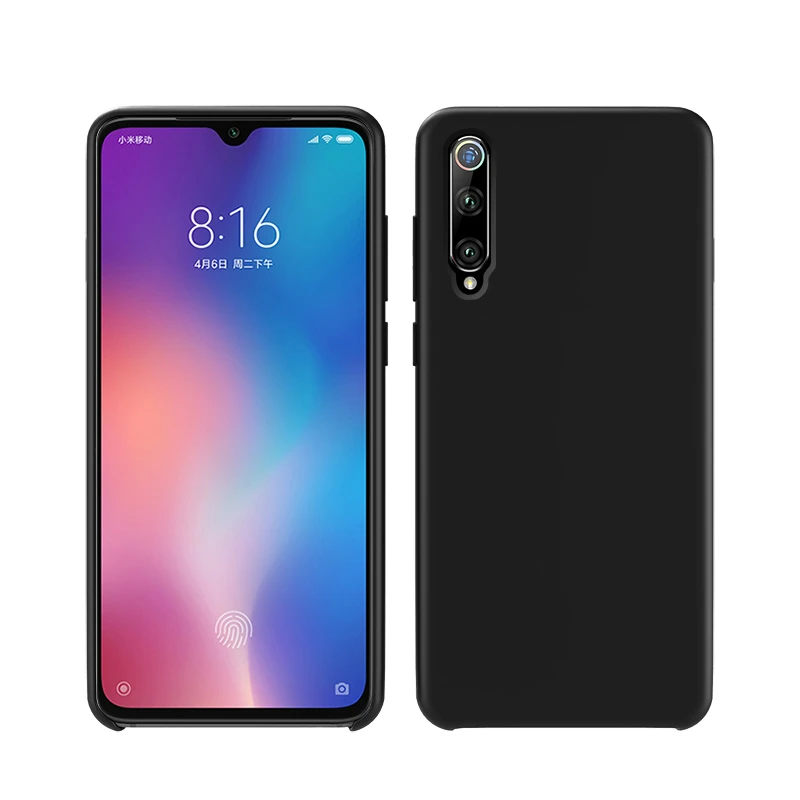 Чехол для спортивной камеры Xiao mi силиконовый чехол для Xiaomi mi на возраст 6, 8, 9, SE Lite 9T A2 6X mi x 3 для Red mi Note 5, 6, 7, 8, K20 Pro 6A 7A чехол - Цвет: Черный
