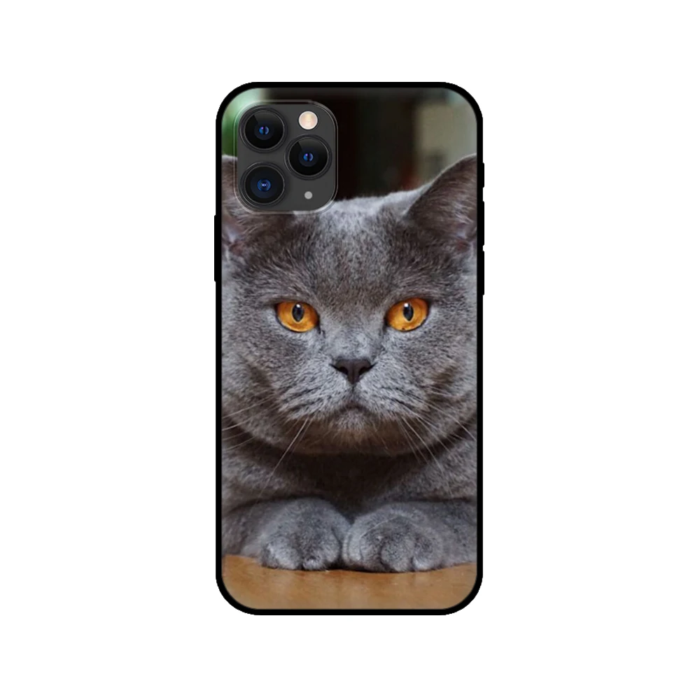 Черный чехол из ТПУ для iphone 5 5s se 6 6s 7 8 plus x 10 XR XS 11 pro MAX с изображением британского