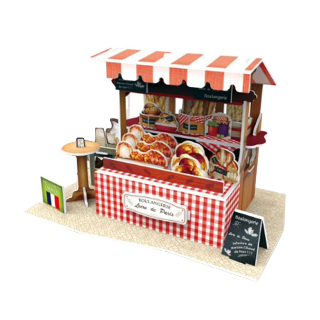 

DIY Miniature Dollhouse Wooden Furniture Kit Handmade Shop Model 1/24 Scale