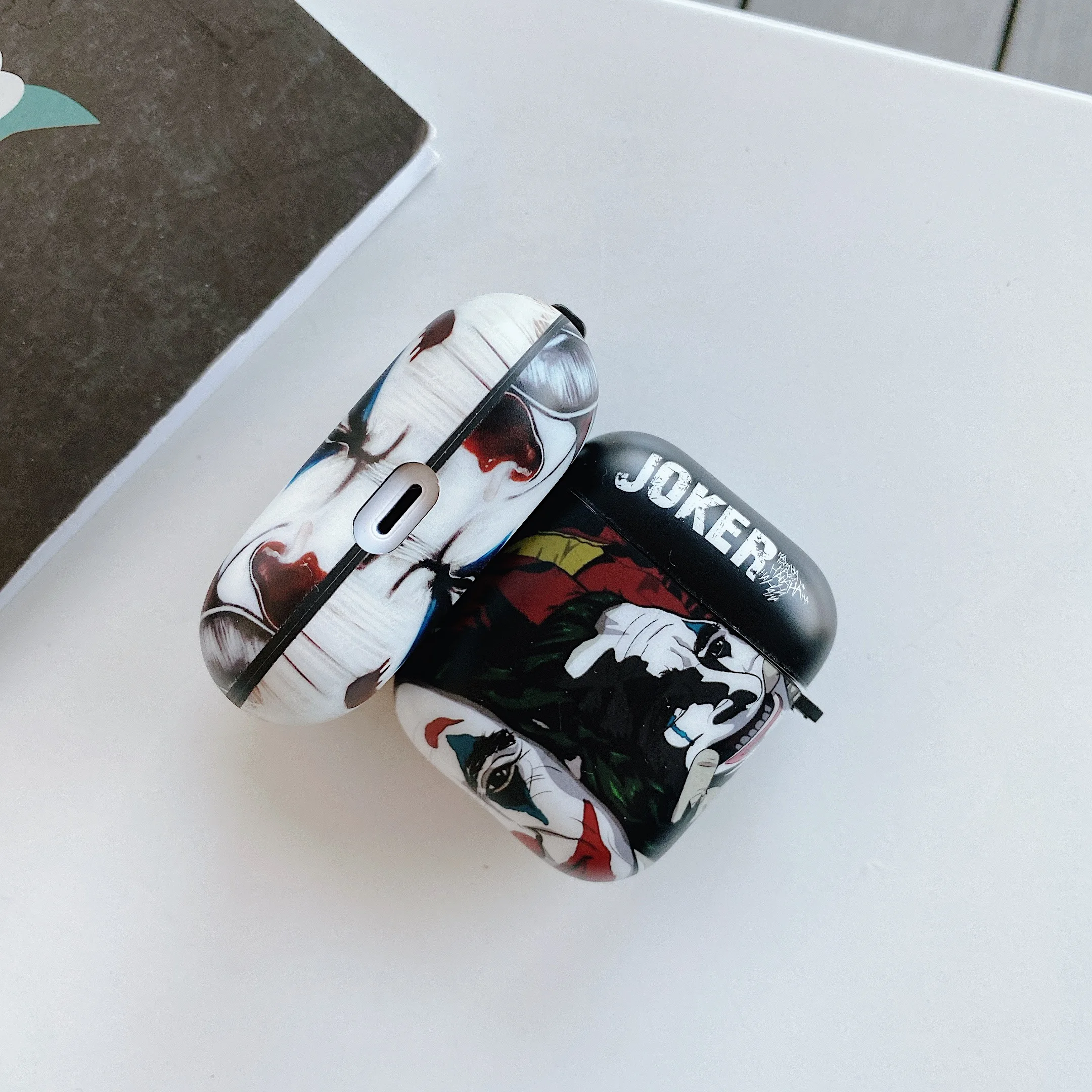 Роскошный чехол IMD Для Apple AirPods 1 2 3 Pro с рисунком клоуна Джокера Аватара милое