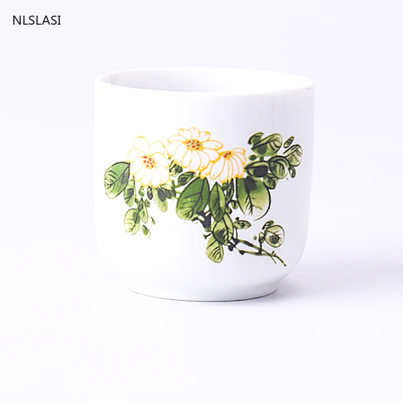 

4 шт./компл. керамическая чашка для чая ручной работы, чашка для воды, кофейные кружки, бутиковая чаша для чая, китайский фарфоровый чайный на...