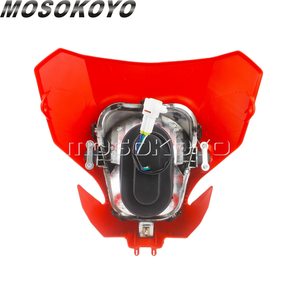 Supermoto Dirt Bike фара 12 В H4 Лампа освещения передняя фара для Honda CRF450XR CRF450L CRF450 CRF250 R/L/X