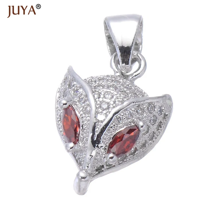 silver Juya Горячая Мода Подвески для изготовления ювелирных изделий милая Черепаха/медведь/Слон/лиса Животные Подвески модные подвески в виде сердечка с цветком - Окраска металла: silver
