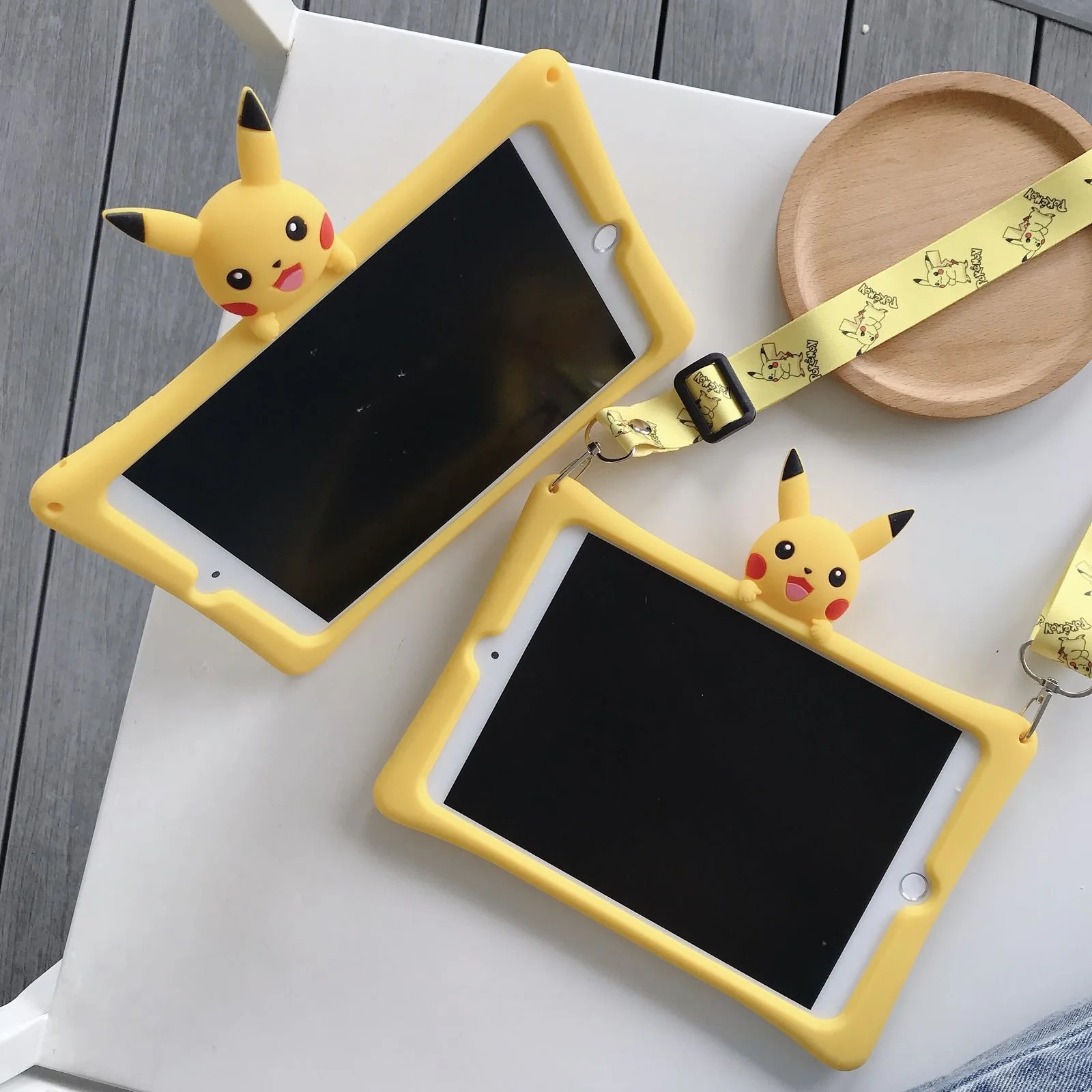 Leuke Пикачу детский чехол для IPad 9,7 Pro 9,7 11 Air 2 IPad 2/3/4 5 6 IPad Mini 1 2 3 4 5 мягкая силиконовая подставка чехол Funda