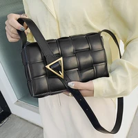 designer luxury womens bag pu 2021 popular all match woven brand shoulder messenger bag fashion texture pillow bag