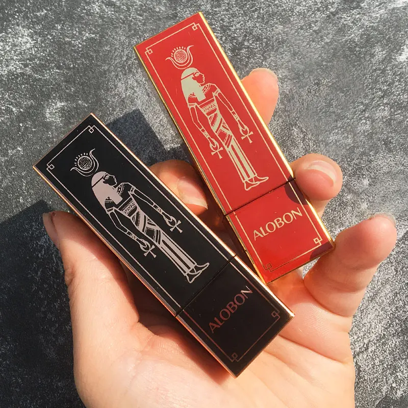 Бархатная мягкая матовая губная помада AloBon в египетском стиле не вытягивает