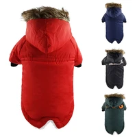 coat puppy padded jacket with hood two leg cotton jacket winter clothing cotton padded jacket
