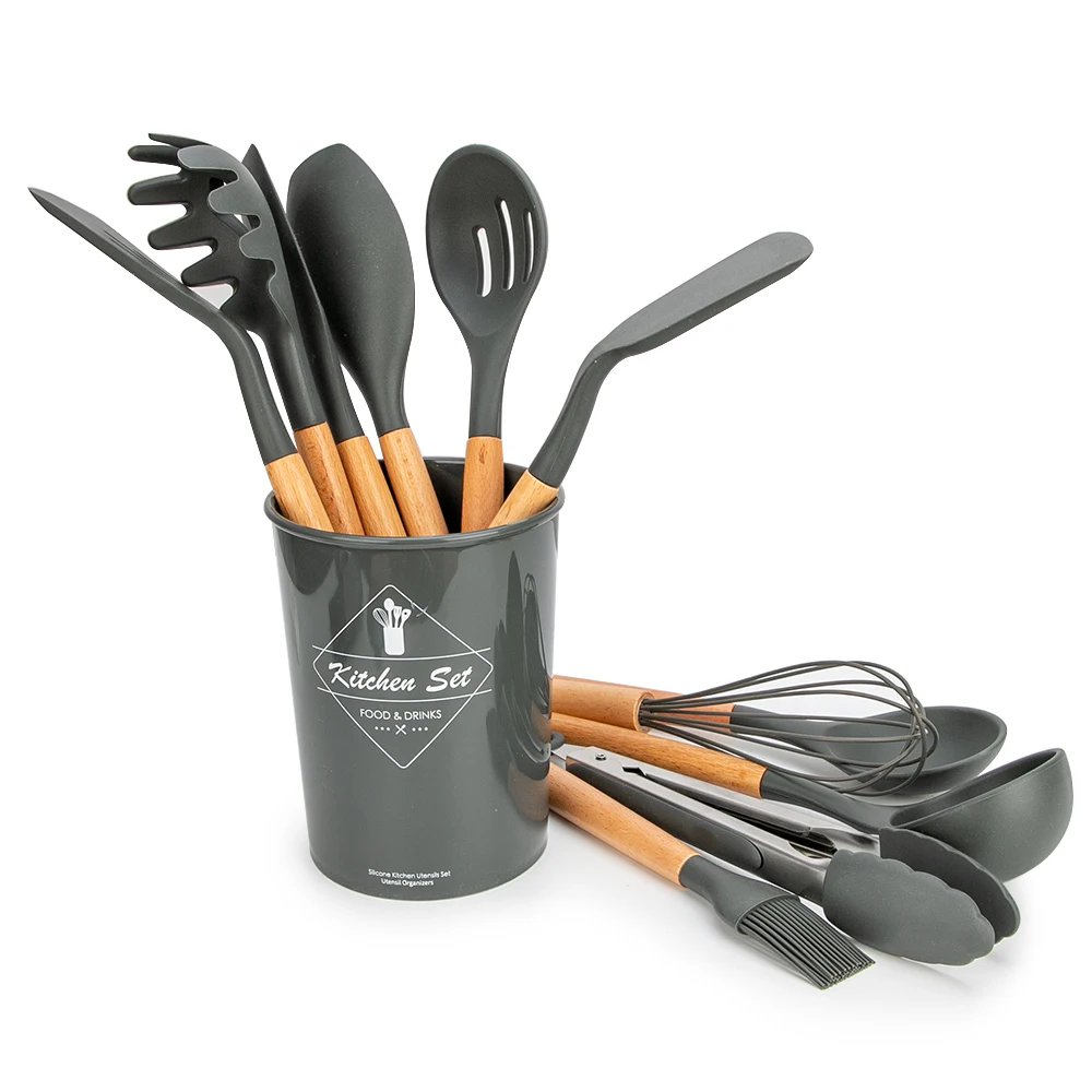 

Kitchen Accessories Cooking Tools Silicone Kitchen Utensils Set Kitchen Gadgets Baking Cookware Spatula Spoon Shovel