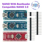 Совместимый контроллер Nano 3,0 с Загрузчиком для arduino CH340 PLR, USB-драйвер 16 МГц, Nano v3.0 ATMEGA328P168P