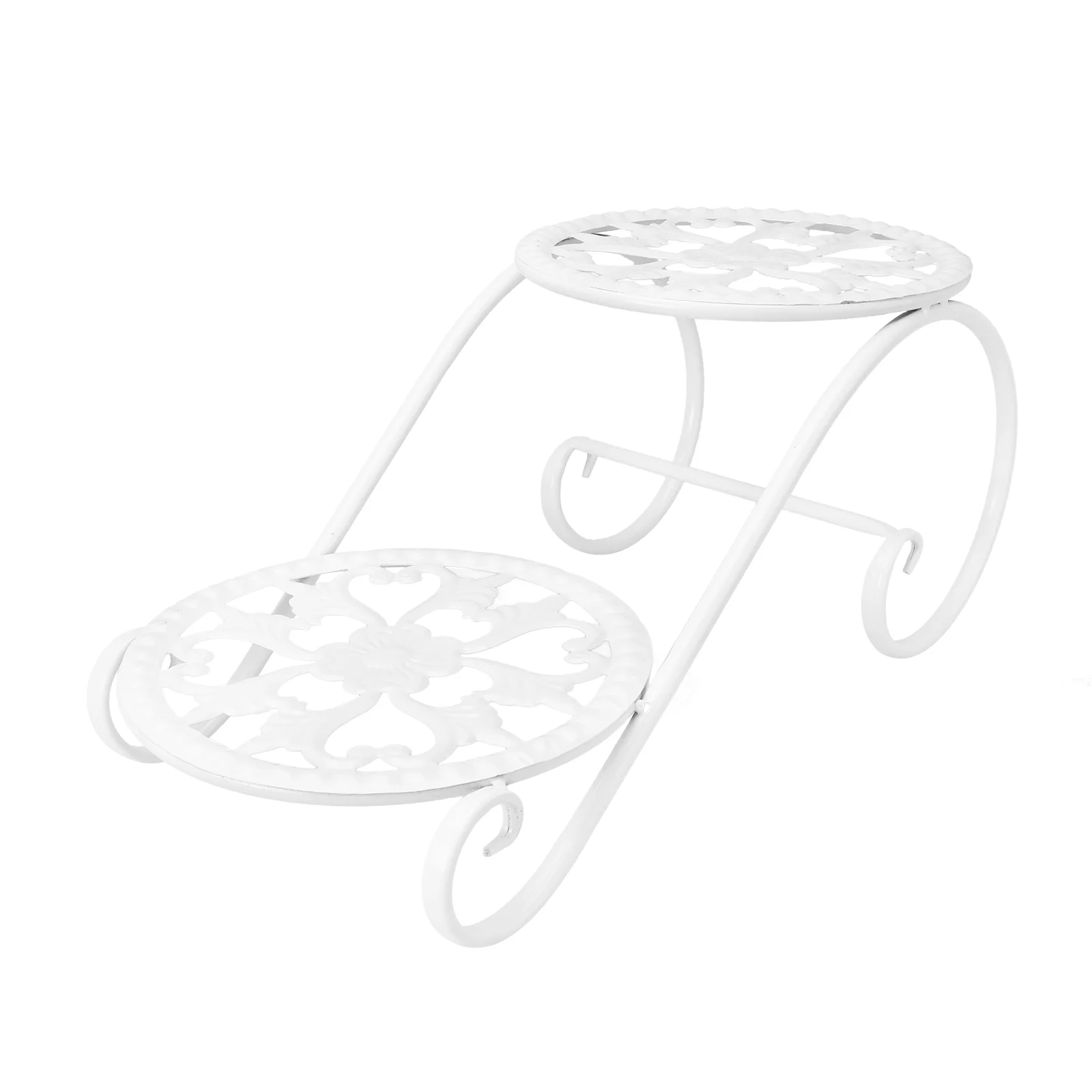

1pc Creative Iron Craft Flowerpot Rack Balcony Garden Plant Pot Rack Plant Rack