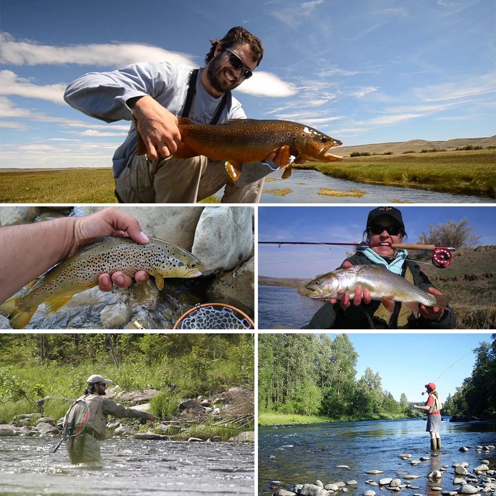 

Sunlure 1PC 4 Section High Carbon 2.43M&2.74M Fly Fishing Rod 8FT 9FT Line wt 3/4 5/6 Super Light Fly Rod Fishing Tackle