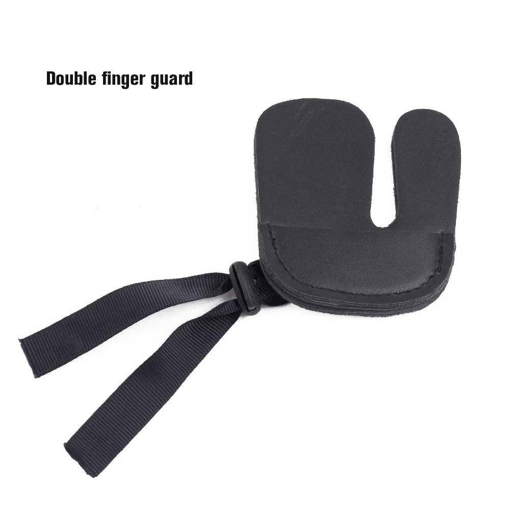 

5pcs/lot Archery Finger Guard Protection Pad Glove Tab Bow Arrow Cow Leather Hunting Shooting Protector Sports