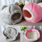 Палатка для животных уютная Лежанка для кошек, удобная зимняя Лежанка для глубокого сна, маленькая Лежанка, корзина для кошачьего домика, товары для помещения, cama gato