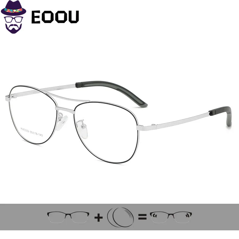 Мужские очки в стиле ретро круглые Oculos фотохромные линзы по рецепту Gafas большие