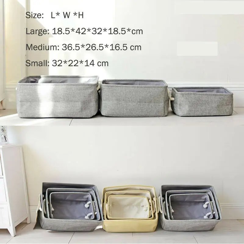 Foldable Storage Bag Clothes Blanket Closet Sweater Organizer Box Pouches Drawers Cloth Basket | Дом и сад
